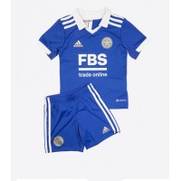 Leicester City Fußballbekleidung Heimtrikot Kinder 2022-23 Kurzarm (+ kurze hosen)